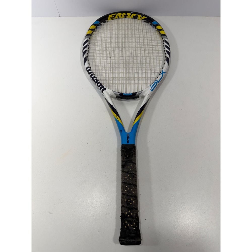 Wilson Envy BLX 100 Tennis Racquet 4 1/4 Blue Yellow 16x20 267g 9.4oz 2292-12